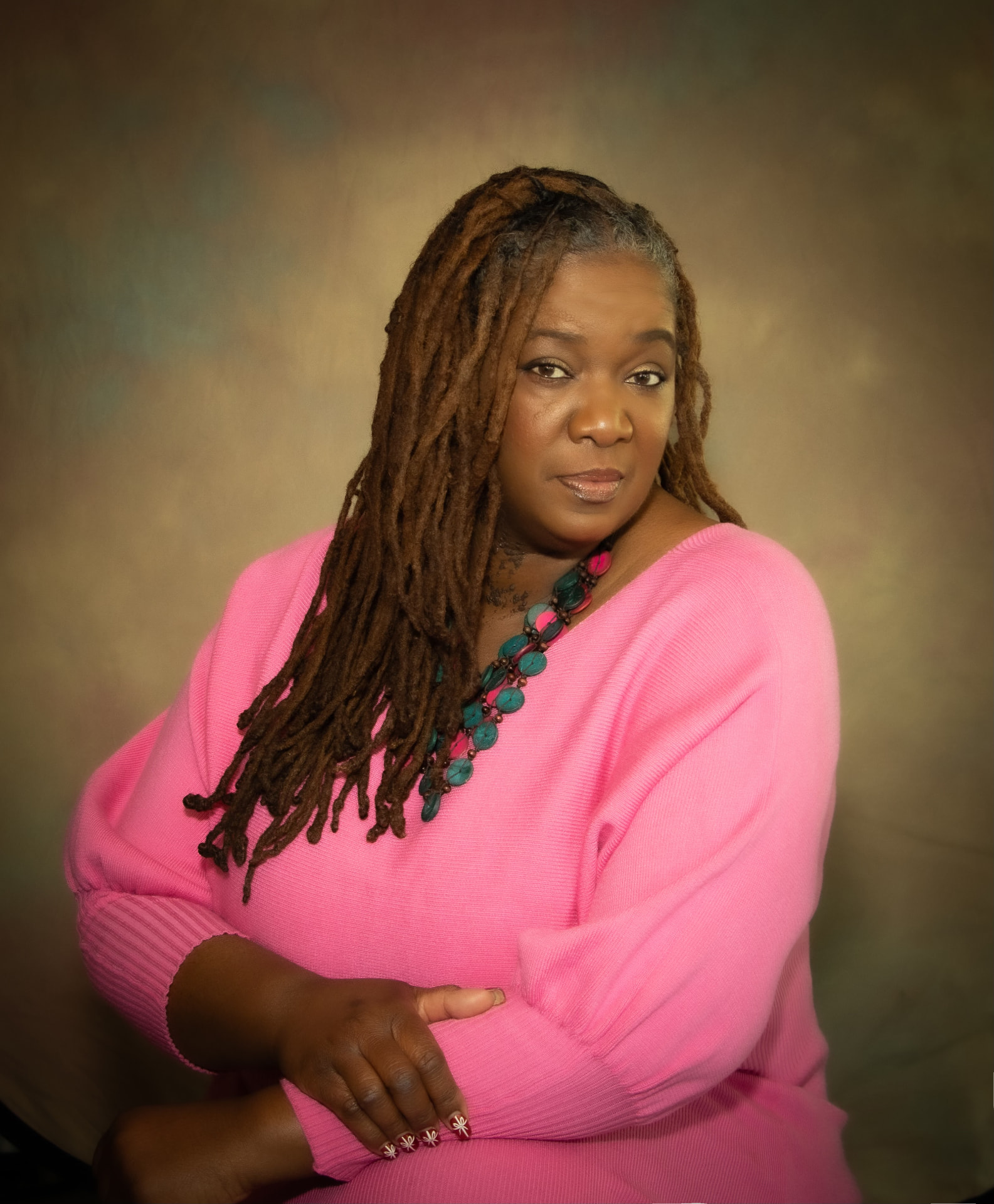 Portrait of Dr. Melanie Lightbourn, Executive Director of Purposeful Presenters